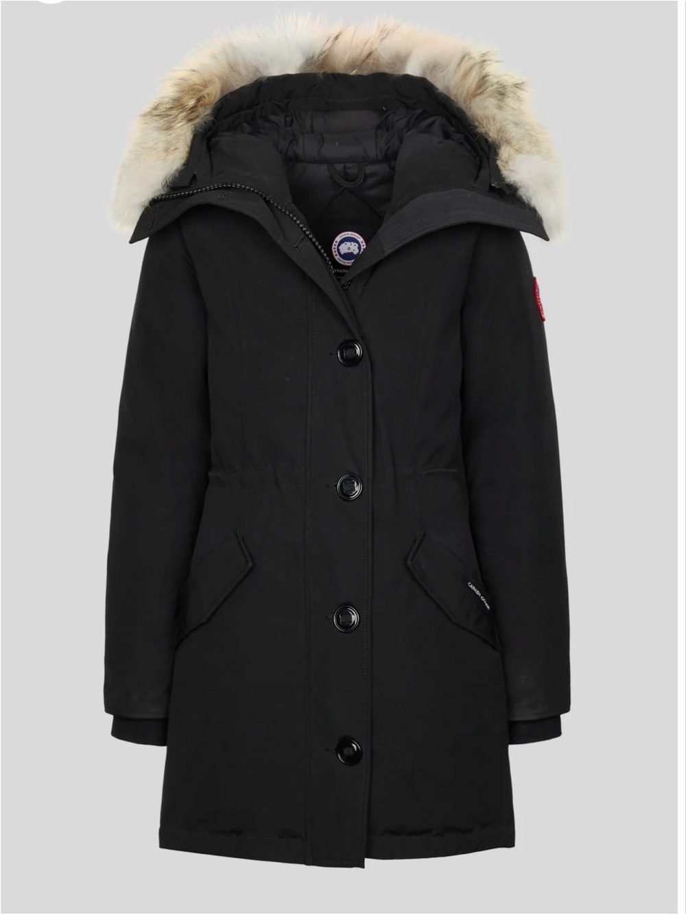Canada Goose Rossclair Parka in Black, Fusion Fit Size Small